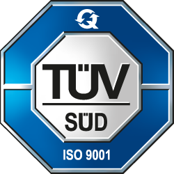Plakette TÜV Süd - ISO 9001