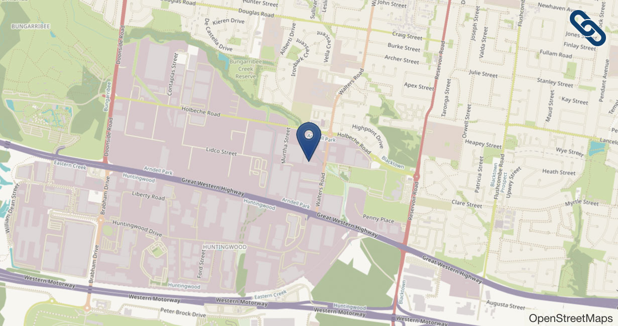 Lageplan Garlock Australien