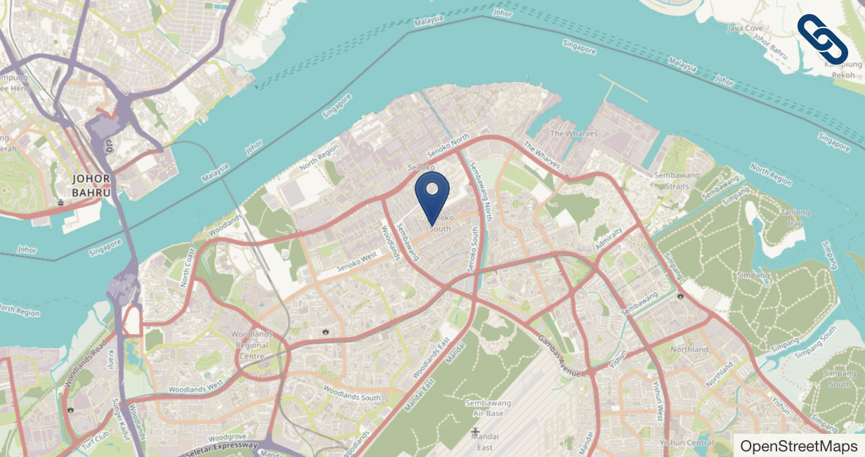 Lageplan Garlock Singapur